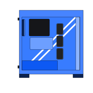 パソコンケースのイラスト